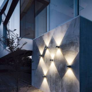 👉 Buiten wandlamp warmwit a+ antraciet drukgegoten aluminium IP44.de como LED buitenwandlamp, 4260710630775