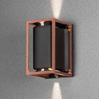 👉 Wand lamp aluminium warmwit a+ koper Moderne LED wandlamp Vale, handgemaakt