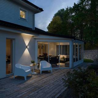 👉 Wand lamp aluminium antraciet warmwit LED wandlamp Cremona - lichthoek instelbaar