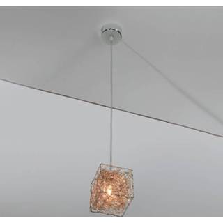 👉 Hang lamp aluminium a+ warmwit Knikerboker Kubini - design-LED hanglamp
