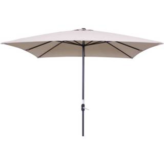 👉 Parasol ecru polyester beige Garden Impressions - Lotus 250x250 8713002112849