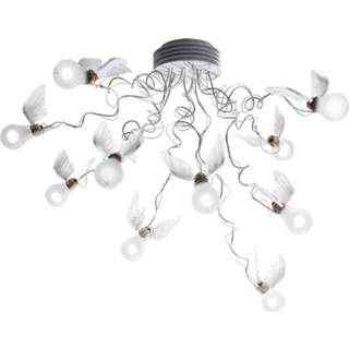 👉 Plafond lamp metaal warmwit a+ zilver Go Maurer Ingo Birdie's Nest LED plafondlamp, 10lamps