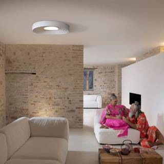 👉 Plafond lamp gips wit a+ warmwit Karman R.O.M.A. LED plafondlamp, 2.700 K