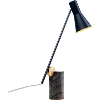 👉 Tafellamp a++ zwart marmer staal KARE Metro met voet