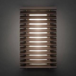 👉 Buitenwandlamp bruin grafiet-bruin aluminium warmwit a+ Christophe Mathieu Bover Lineana V - LED