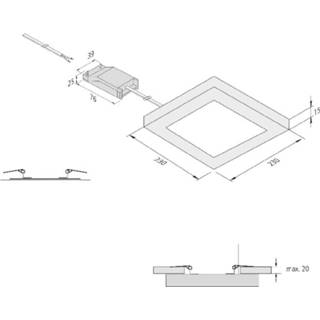 👉 A+ wit LED lamp FQ 65/205 voor aan- of inbouw, 2.700K