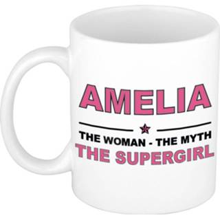 👉 Beker active vrouwen Amelia The woman, myth supergirl beterschap cadeau mok/beker 300 ml