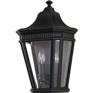 👉 Buiten wandlamp a++ elstead zwart helder metaal Fijn afgewerkte buitenwandlamp Cotswold Lane