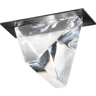 👉 Inbouwlamp antraciet glas helder LED Tripla met glas,