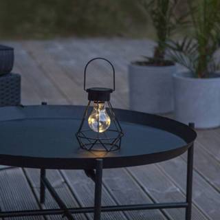 👉 LED-solar-decoratieve lantaarn Eddy met kooi-kap