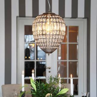 👉 Hanglamp zwart-grijs antiek metaal a++ helder By Rydéns Amadeus hanglamp, antiek, glas-decoratie