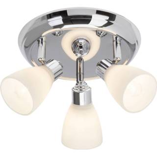 👉 Plafondlamp chroom Kensington - drieflammige plafondlamp,