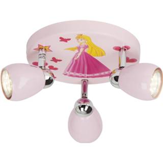 👉 Plafondlamp roze Rozekleurige LED Princess, 3-lamps