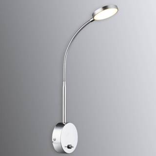 👉 Wandlamp aluminium chroom Serin met LED