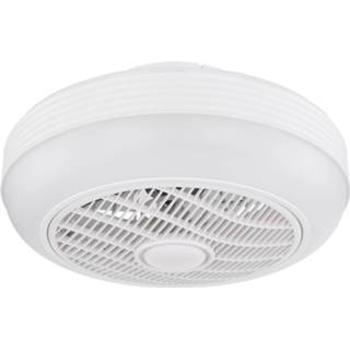 👉 Plafond ventilator metaal Mat Wit LED plafondventilator Romario Ø 46 cm, CCT