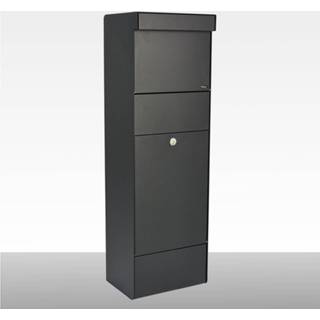 👉 Gegalvaniseerd staal zwart Ruime pakket-brievenbus Grundform Parcel