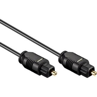 👉 Zwart active Optische Toslink Kabel - 2,2mm dik Verguld 0,5 meter 4040849505638
