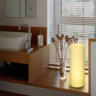 👉 Tafellamp mat nikkel Buisvormige Elluno-C LED RGBW