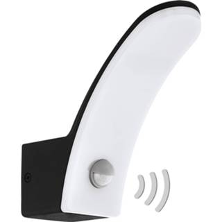👉 Buiten wandlamp drukgegoten aluminium wit a+ warmwit zwart LED buitenwandlamp Fiumicino met sensor