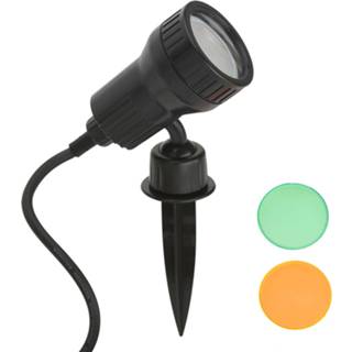 👉 Kleur filter kunststof briloner wandhouder warmwit a+ zwart LED prikspot Terra inclusief kleurfilter