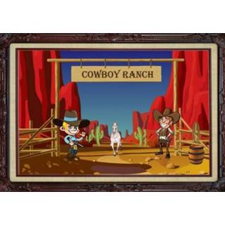 👉 Deurposter western thema cowboy ranch