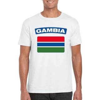 👉 Shirt wit active mannen T-shirt Gambiaanse vlag heren