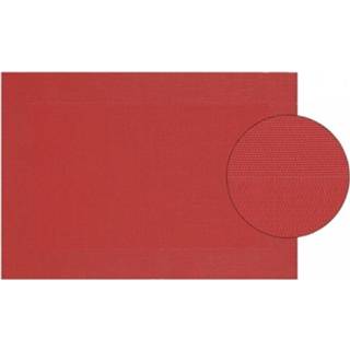 Onder legger active rood Onderlegger placemat gevlochten 45 x 30 cm