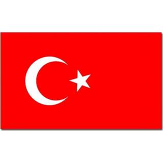 👉 Landen thema vlag Turkije 90 x 150 cm feestversiering