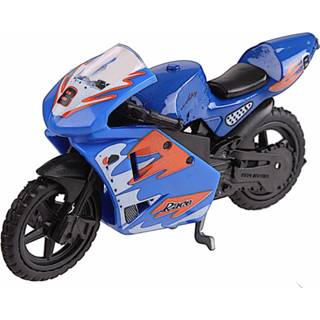 👉 Bike blauw Johntoy Motor Super Schaal 1:24 8719817422319