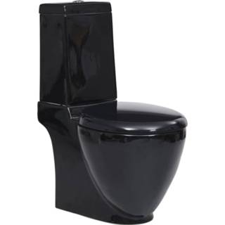 👉 Afvoer keramiek keramisch active zwart Toilet achter 8718475844761