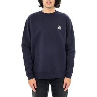 👉 L truien male blauw OBEY Felpa uomo organic icon crewneck 112480106.nvy 193259586460 193259586477