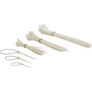 👉 Kabelbinder witte nylon active 75-delige set met kabelbinders - verschillende afmetingen