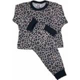 Pyjama bruin zwart katoen meisjes kleding antraciet Beeren Luipard bruin/zwart maat 50/56 8717944089085