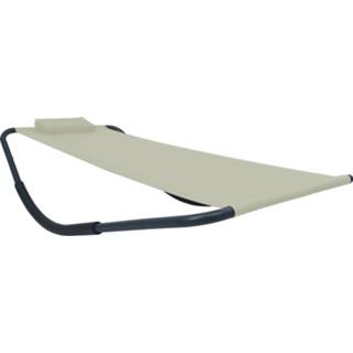 👉 Tuinbed 200x90 cm staal crème