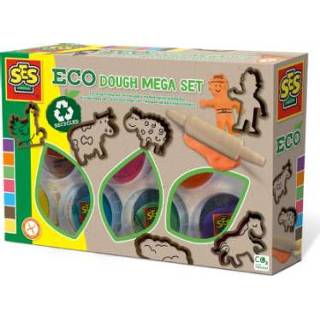 👉 Boetseerklei meisjes kleurrijk SES Creativ e® Eco mega set met gereedschap 8710341249199