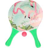 👉 Active groene beachball set met flamingoprint buitenspeelgoed