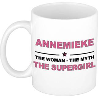 👉 Beker vrouwen Annemieke The woman, myth supergirl cadeau koffie mok / thee 300 ml