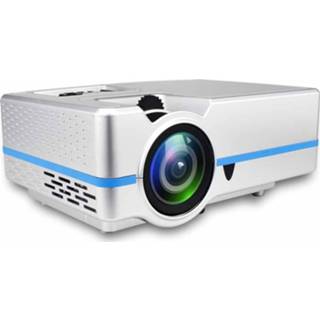 👉 Projector zilver active VS313 120ANSI Lumens HD1920 * 1080P LED + LCD-technologie Slimme projector, ondersteuning voor AV / HDMI TF-kaart USB VGA TV (zilver) 6922999936303