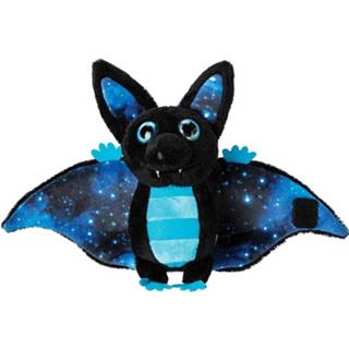 👉 Pluche zwart/blauwe vleermuis knuffel 17 cm speelgoed