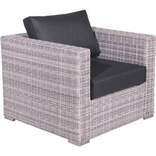 👉 Loungestoel grijs wicker Garden Impressions Tennessee Lounge Stoel - Licht 8713002023329