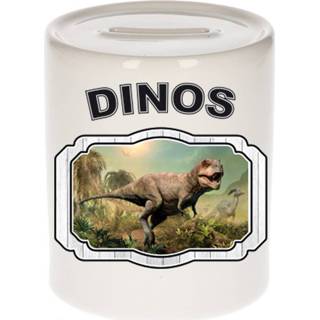 👉 Dino saurus active kinderen Dieren stoere t-rex dinosaurus spaarpot - dinosaurs/ dinosaurussen spaarpotten 9 cm