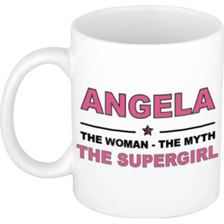 👉 Mok active vrouwen Angela The woman, myth supergirl collega kado mokken/bekers 300 ml