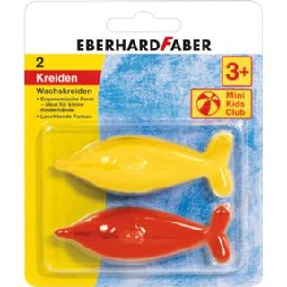 👉 Waskrijt multikleur Eberhard Faber Vorm Dolfijn 2 Stuks Assorti 4087205231022