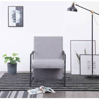 Fauteuil grijs stof active lichtgrijs 8719883588391