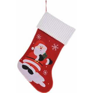 👉 Kerst sokken active Cadeausokken/kerstsokken met Kerstman 46 cm