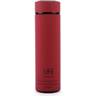👉 Thermoskan rood RVS Life - 500ml Inclusief Filter 8719558199075