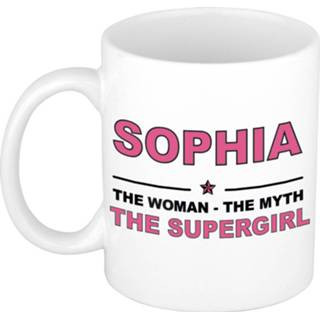 👉 Mok active vrouwen Sophia The woman, myth supergirl collega kado mokken/bekers 300 ml