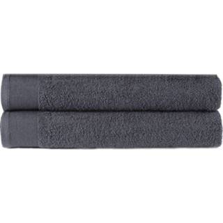 👉 Handdoek antraciet katoen active Handdoeken 2 st 450 g/m² 50x100 cm 8719883871257