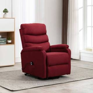 👉 Sta-opstoel wijnrood stof active Sta-op-stoel 8720286028940