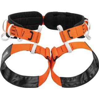 👉 Klim gordel uniseks zwart oranje Petzl - Aven Klimgordel maat Größe 1 XS-M, zwart/oranje 3342540835429